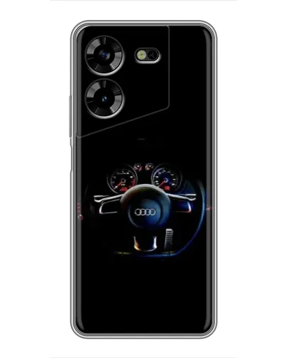 Чехол для TECNO POVA 5 (LG7n) с картинкой «Салон Audi — руль» Чехол для TECNO POVA 5 (LG7n) с картинкой «Салон Audi — руль»
