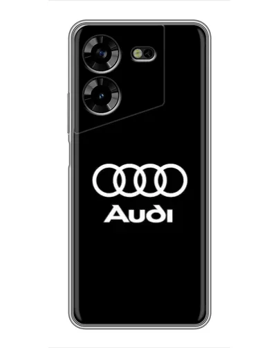 Чехол для TECNO POVA 5 (LG7n) с картинкой «Классическое лого Audi» Чехол для TECNO POVA 5 (LG7n) с картинкой «Классическое лого Audi»