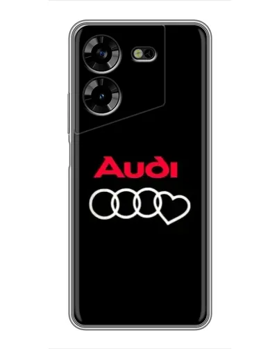 Чехол для TECNO POVA 5 (LG7n) с картинкой «Логотип Audi Heart» Чехол для TECNO POVA 5 (LG7n) с картинкой «Логотип Audi Heart»