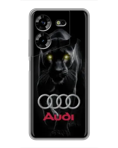 Чехол для TECNO POVA 5 (LG7n) с картинкой «Пантера и Audi» Чехол для TECNO POVA 5 (LG7n) с картинкой «Пантера и Audi»
