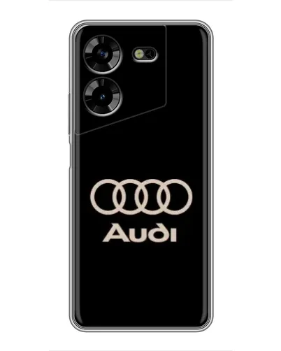 Чехол для TECNO POVA 5 (LG7n) с картинкой «Audi — золотой логотип» Чехол для TECNO POVA 5 (LG7n) с картинкой «Audi — золотой логотип»