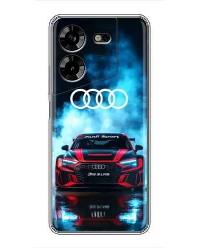 Чехол для TECNO POVA 5 (LG7n) с картинкой «Audi Sport — неон» Чехол для TECNO POVA 5 (LG7n) с картинкой «Audi Sport — неон»