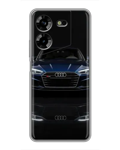 Чехол для TECNO POVA 5 (LG7n) с картинкой «Audi — ночное отражение» Чехол для TECNO POVA 5 (LG7n) с картинкой «Audi — ночное отражение»
