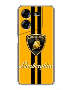 Чехол для TECNO POVA 5 (LG7n) с картинкой «Lamborghini Stripe желтый»