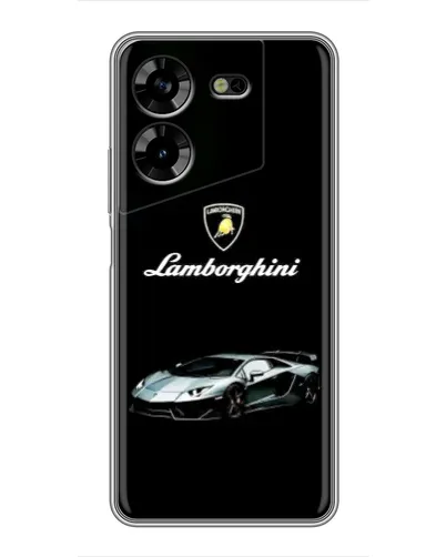Чехол для TECNO POVA 5 (LG7n) с картинкой «Логотип Lamborghini классика»