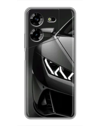 Чехол для TECNO POVA 5 (LG7n) с картинкой «Lamborghini фары детализация»