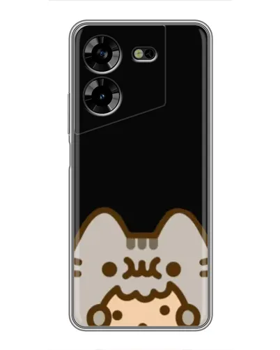 Чехол для TECNO POVA 5 (LG7n) с картинкой «Пушин на черном»