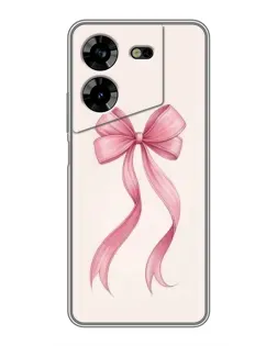 Чехол для TECNO POVA 5 (LG7n) с картинкой «Розовый бант»