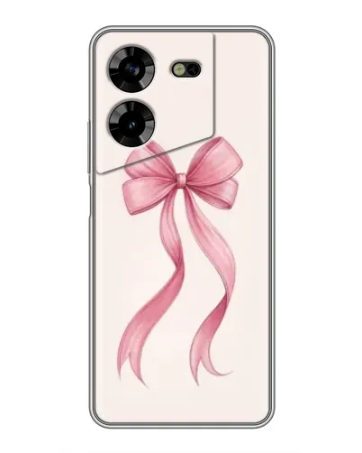 Чехол для TECNO POVA 5 (LG7n) с картинкой «Розовый бант»