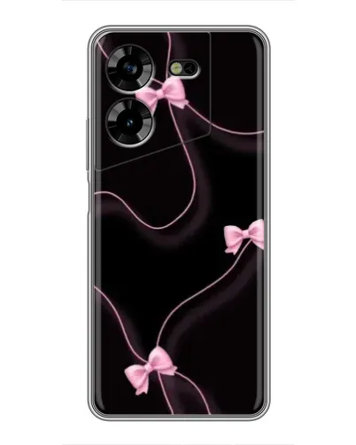 Чехол для TECNO POVA 5 (LG7n) с картинкой «Розовые ленты»