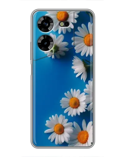 Чехол для TECNO POVA 5 (LG7n) с картинкой «Белоснежные маргаритки»