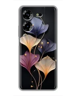 Чехол для TECNO POVA 5 (LG7n) с картинкой «Лиловые цветы грации» Чехол для TECNO POVA 5 (LG7n) с картинкой «Лиловые цветы грации»