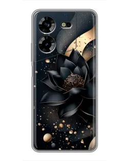 Чехол для TECNO POVA 5 (LG7n) с картинкой «Черный лотос» Чехол для TECNO POVA 5 (LG7n) с картинкой «Черный лотос»