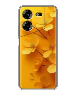 Чехол для TECNO POVA 5 (LG7n) с картинкой «Золотые лепестки» Чехол для TECNO POVA 5 (LG7n) с картинкой «Золотые лепестки»