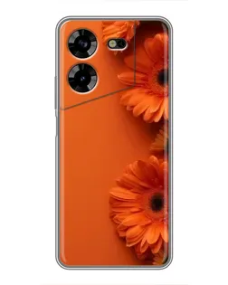 Чехол для TECNO POVA 5 (LG7n) с картинкой «Оранжевые герберы» Чехол для TECNO POVA 5 (LG7n) с картинкой «Оранжевые герберы»