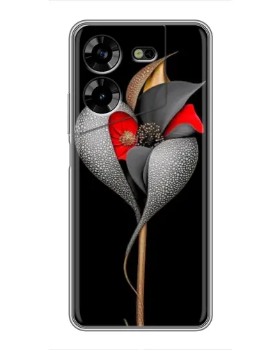 Чехол для TECNO POVA 5 (LG7n) с картинкой «Серебряный фантазийный цветок» Чехол для TECNO POVA 5 (LG7n) с картинкой «Серебряный фантазийный цветок»