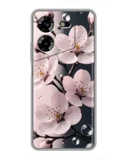 Чехол для TECNO POVA 5 (LG7n) с картинкой «Нежная сакура и капли» Чехол для TECNO POVA 5 (LG7n) с картинкой «Нежная сакура и капли»