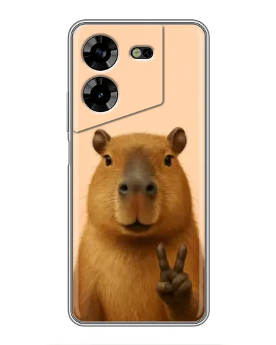 Чехол для TECNO POVA 5 (LG7n) с картинкой «Капибара виктория» Чехол для TECNO POVA 5 (LG7n) с картинкой «Капибара виктория»