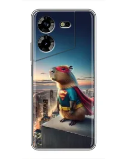 Чехол для TECNO POVA 5 (LG7n) с картинкой «Капи-мен супергерой» Чехол для TECNO POVA 5 (LG7n) с картинкой «Капи-мен супергерой»