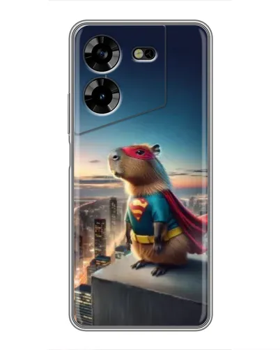 Чехол для TECNO POVA 5 (LG7n) с картинкой «Капи-мен супергерой» Чехол для TECNO POVA 5 (LG7n) с картинкой «Капи-мен супергерой»