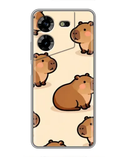 Чехол для TECNO POVA 5 (LG7n) с картинкой «Паттерн милых капибар» Чехол для TECNO POVA 5 (LG7n) с картинкой «Паттерн милых капибар»