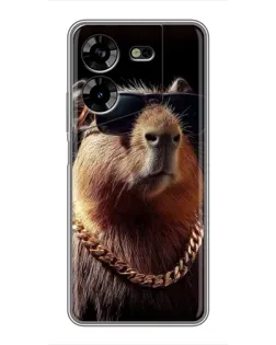 Чехол для TECNO POVA 5 (LG7n) с картинкой «Капибара золотая цепь» Чехол для TECNO POVA 5 (LG7n) с картинкой «Капибара золотая цепь»