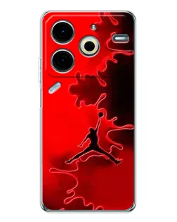 Чохол для TECNO Pova 6 Neo 5G з картинкою «Jordan Red Smoke» Чохол для TECNO Pova 6 Neo 5G з картинкою «Jordan Red Smoke»