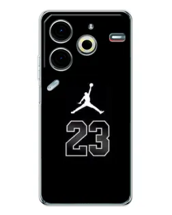 Чохол для TECNO Pova 6 Neo 5G з картинкою «Jordan Flight 23» Чохол для TECNO Pova 6 Neo 5G з картинкою «Jordan Flight 23»