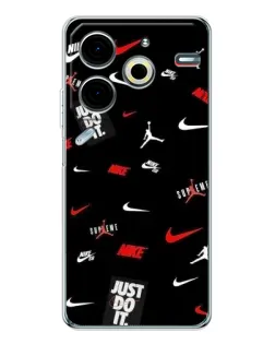 Чохол для TECNO Pova 6 Neo 5G з картинкою «Nike Mix Pattern» Чохол для TECNO Pova 6 Neo 5G з картинкою «Nike Mix Pattern»