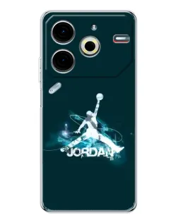Чохол для TECNO Pova 6 Neo 5G з картинкою «Jordan Blue Fire» Чохол для TECNO Pova 6 Neo 5G з картинкою «Jordan Blue Fire»