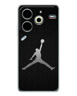 Чохол для TECNO Pova 6 Neo 5G з картинкою «Jordan Dark Carbon» Чохол для TECNO Pova 6 Neo 5G з картинкою «Jordan Dark Carbon»