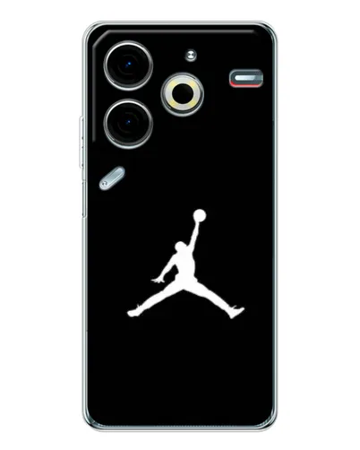 Чехол для TECNO Pova 6 Neo 5G с картинкой «Jordan Silhouette»