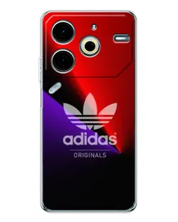 Чехол для TECNO Pova 6 Neo 5G с картинкой «Adidas Red Neon»