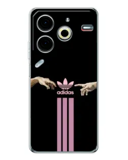 Чехол для TECNO Pova 6 Neo 5G с картинкой «Adidas Hands» Чехол для TECNO Pova 6 Neo 5G с картинкой «Adidas Hands»