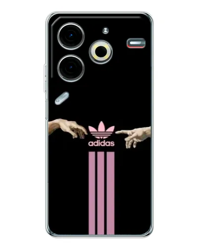 Чехол для TECNO Pova 6 Neo 5G с картинкой «Adidas Hands» Чехол для TECNO Pova 6 Neo 5G с картинкой «Adidas Hands»