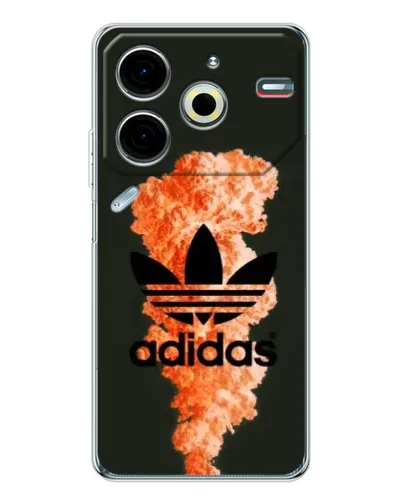 Чехол для TECNO Pova 6 Neo 5G с картинкой «Оранжевый дым Adidas» Чехол для TECNO Pova 6 Neo 5G с картинкой «Оранжевый дым Adidas»
