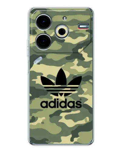 Чехол для TECNO Pova 6 Neo 5G с картинкой «Милитари стиль Adidas» Чехол для TECNO Pova 6 Neo 5G с картинкой «Милитари стиль Adidas»