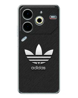 Чехол для TECNO Pova 6 Neo 5G с картинкой «Adidas Карбоновая текстура»
