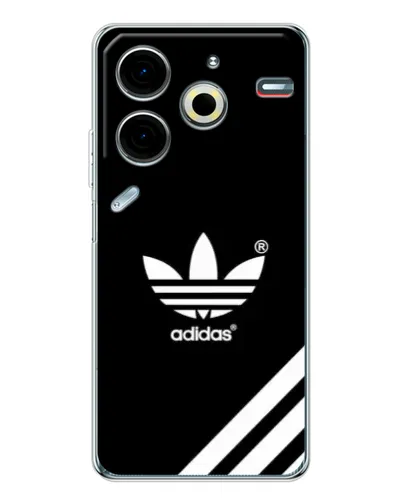Чехол для TECNO Pova 6 Neo 5G с картинкой «Adidas с диагональными полосами» Чехол для TECNO Pova 6 Neo 5G с картинкой «Adidas с диагональными полосами»