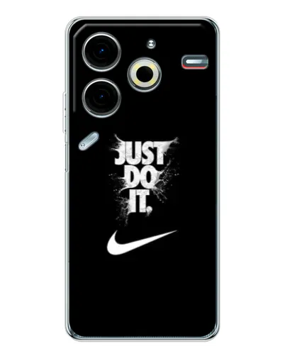 Чехол для TECNO Pova 6 Neo 5G с картинкой «Текстовый принт Nike»