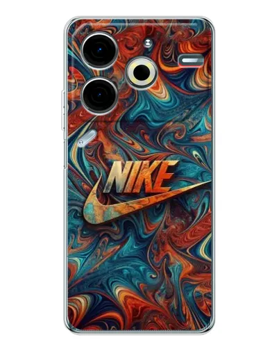 Чехол для TECNO Pova 6 Neo 5G с картинкой «Nike в абстракции»