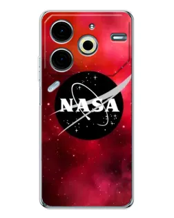 Чехол для TECNO Pova 6 Neo 5G с картинкой «NASA — красная туманность»