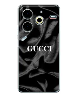 Чехол для TECNO Pova 6 Neo 5G с картинкой «Gucci — шелковые волны»