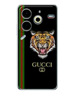 Чехол для TECNO Pova 6 Neo 5G с картинкой «Тигр Gucci»