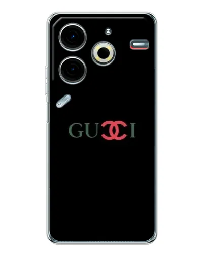 Чехол для TECNO Pova 6 Neo 5G с картинкой «Gucci — красный градиент»