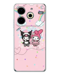 Чехол для TECNO Pova 6 Neo 5G с картинкой «My Melody и Kuromi» Чехол для TECNO Pova 6 Neo 5G с картинкой «My Melody и Kuromi»