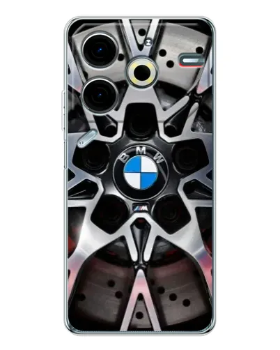 Чехол для TECNO Pova 6 Neo 5G с картинкой «BMW — деталь диска»
