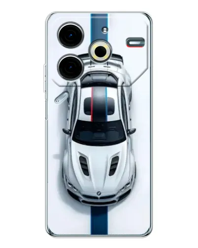Чехол для TECNO Pova 6 Neo 5G с картинкой «Вид сверху — BMW M»