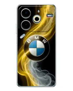 Чехол для TECNO Pova 6 Neo 5G с картинкой «Золотистый дым BMW» Чехол для TECNO Pova 6 Neo 5G с картинкой «Золотистый дым BMW»