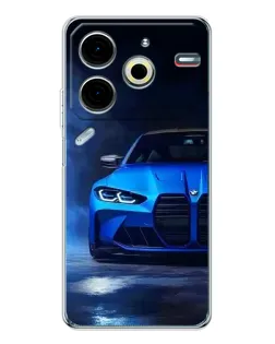 Чехол для TECNO Pova 6 Neo 5G с картинкой «Голубая BMW M4» Чехол для TECNO Pova 6 Neo 5G с картинкой «Голубая BMW M4»